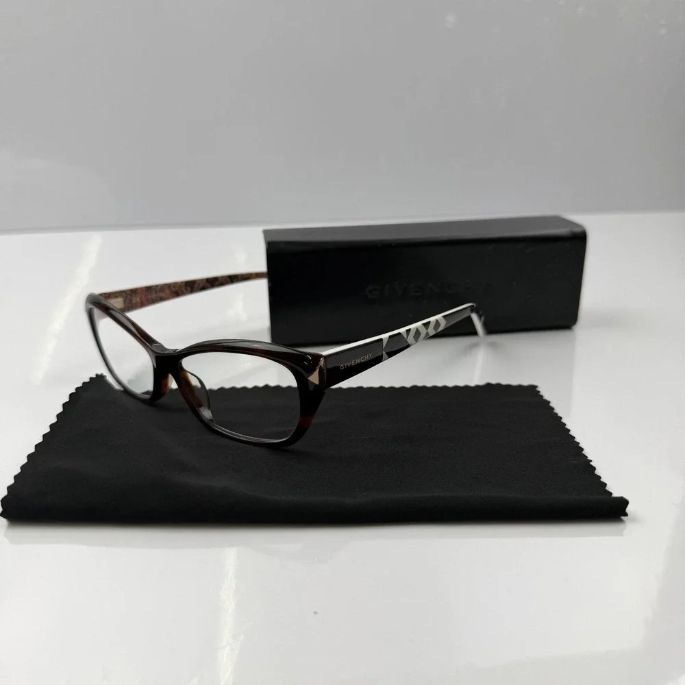 Givenchy Sunglasses Womens Brown Tortoise Cat Eye Frame Made Italy VGV 869 09XK